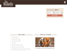 Tablet Screenshot of anabellahotel.com